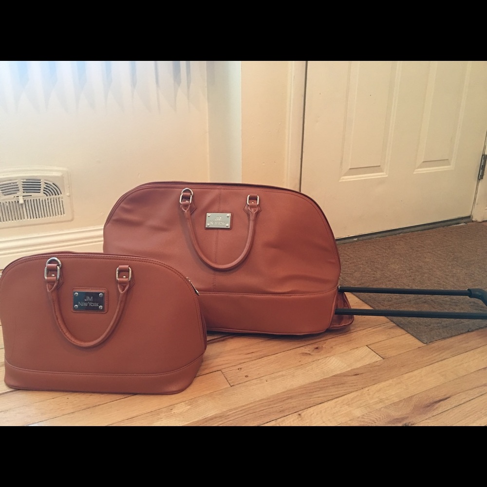 Joy Mangano luggage and purse set